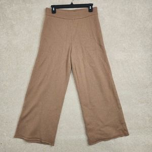 SummerSalt Brown Wool Cashmere Blend Elastic Wide Leg Pants Size Small